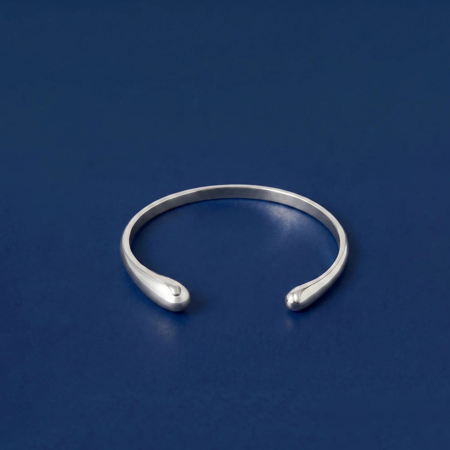 Sterling Silver-Plated Open Cuff Bracelet