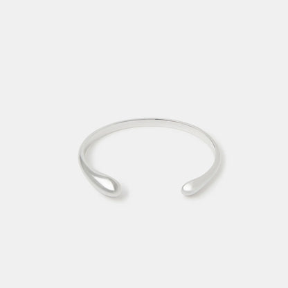 Sterling Silver-Plated Open Cuff Bracelet