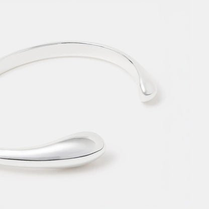 Sterling Silver-Plated Open Cuff Bracelet