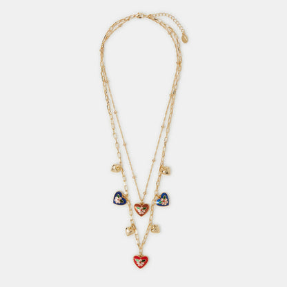 Heart Pendant Layered Necklace