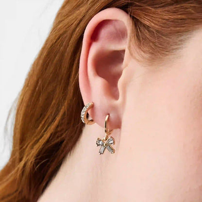 Sparkle Bow Stud & Hoop Earrings Pack of 5