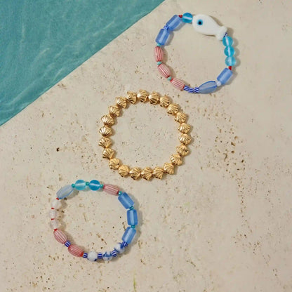 Fish Beaded Bracelets Pack of 3