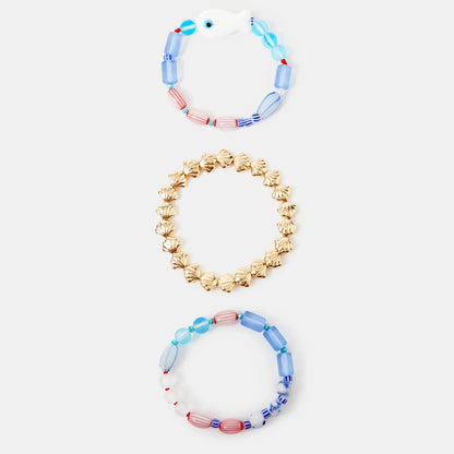 Fish Beaded Bracelets Pack of 3