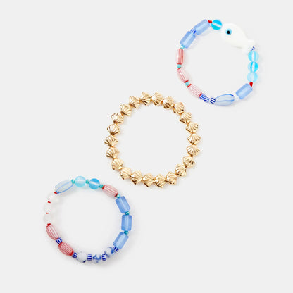 Fish Beaded Bracelets Pack of 3