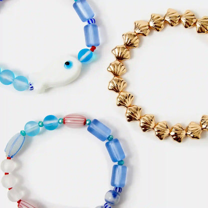 Fish Beaded Bracelets Pack of 3