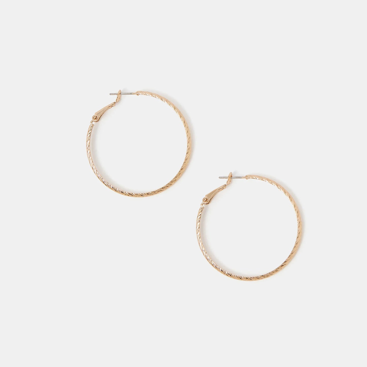 Gold Diamante Hoop Earrings