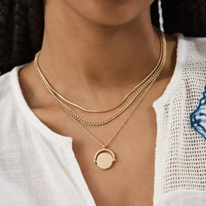 Spinner Pendant Necklaces Pack of 3