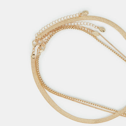 Snake Chain Necklaces Pack of 3