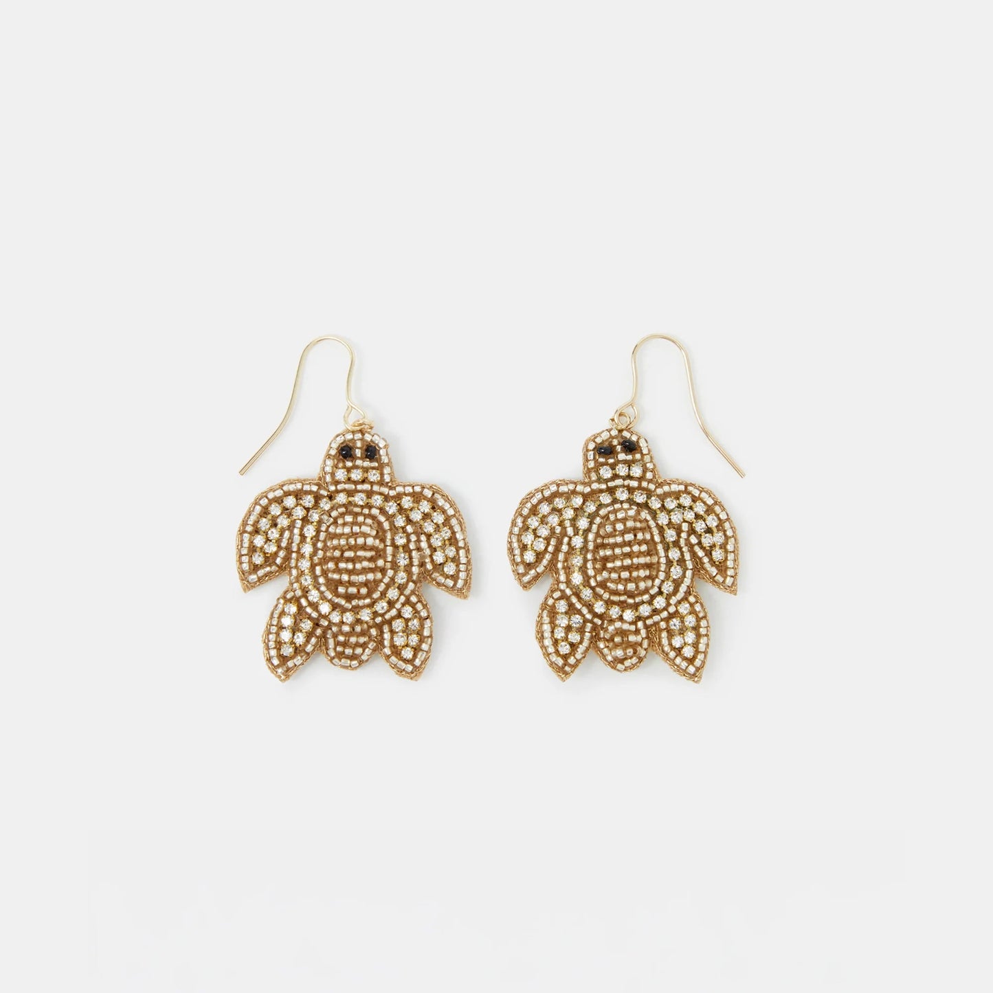 Turtle Embellished Drop Earrings