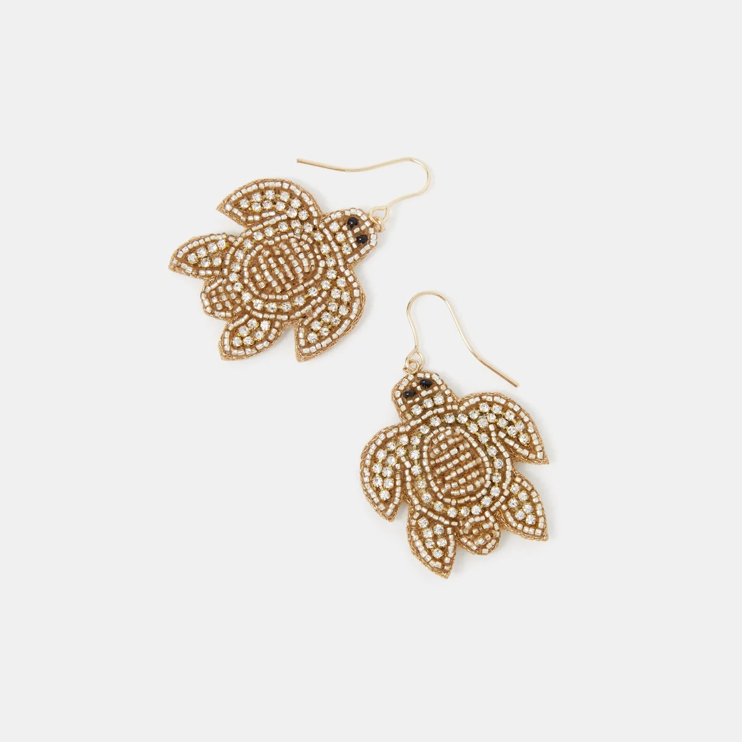Turtle Embellished Drop Earrings