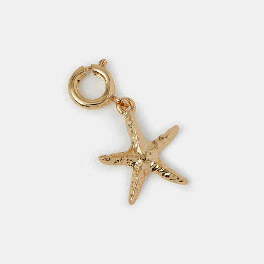 Gold Starfish Jewellery Charm
