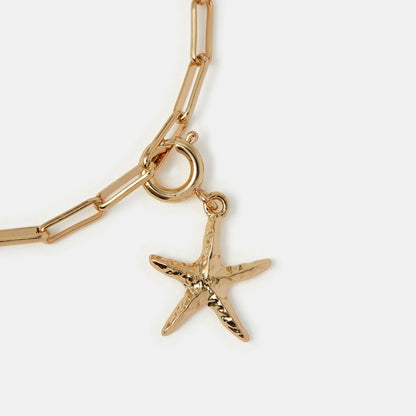 Gold Starfish Jewellery Charm
