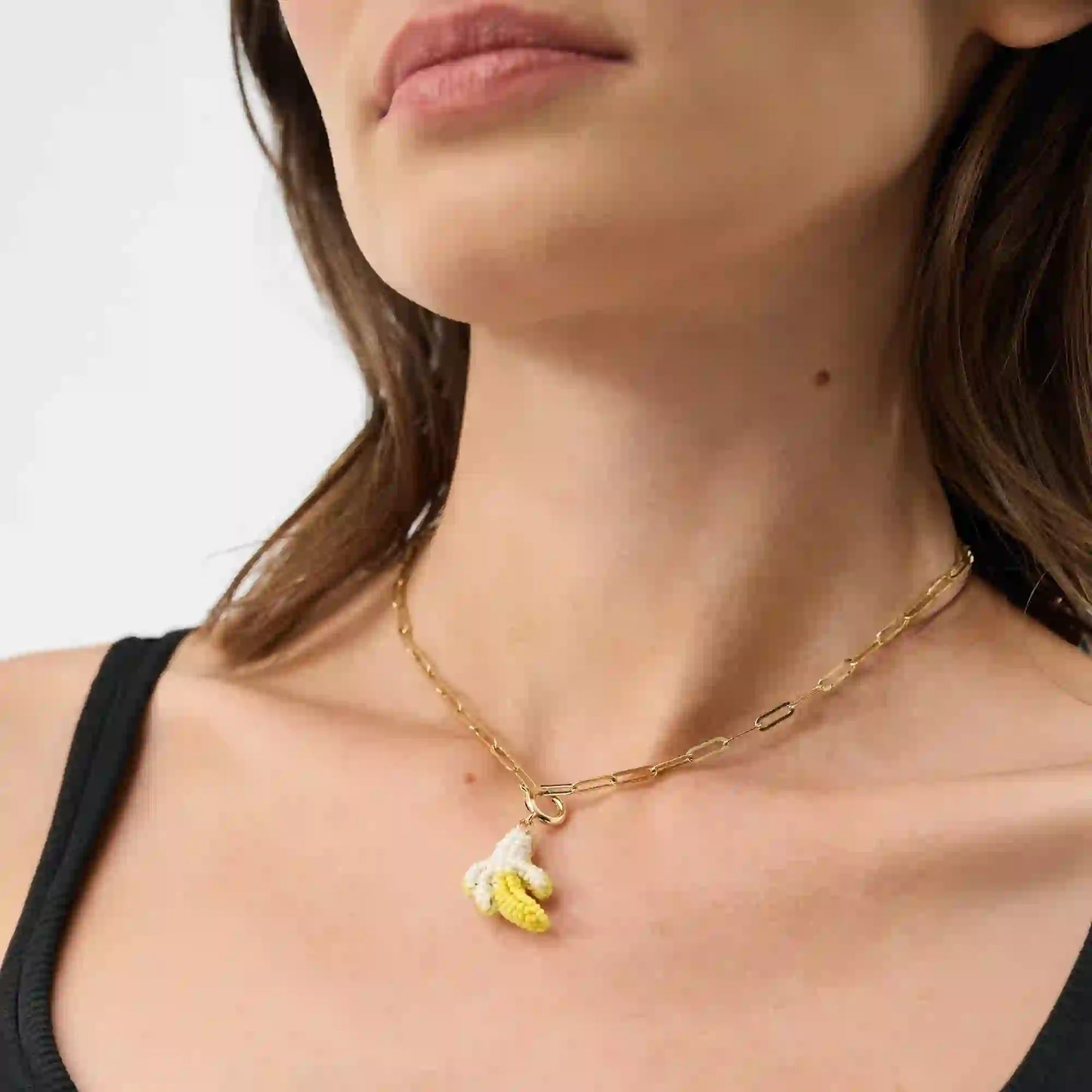 Beaded Banana Jewellery Charm