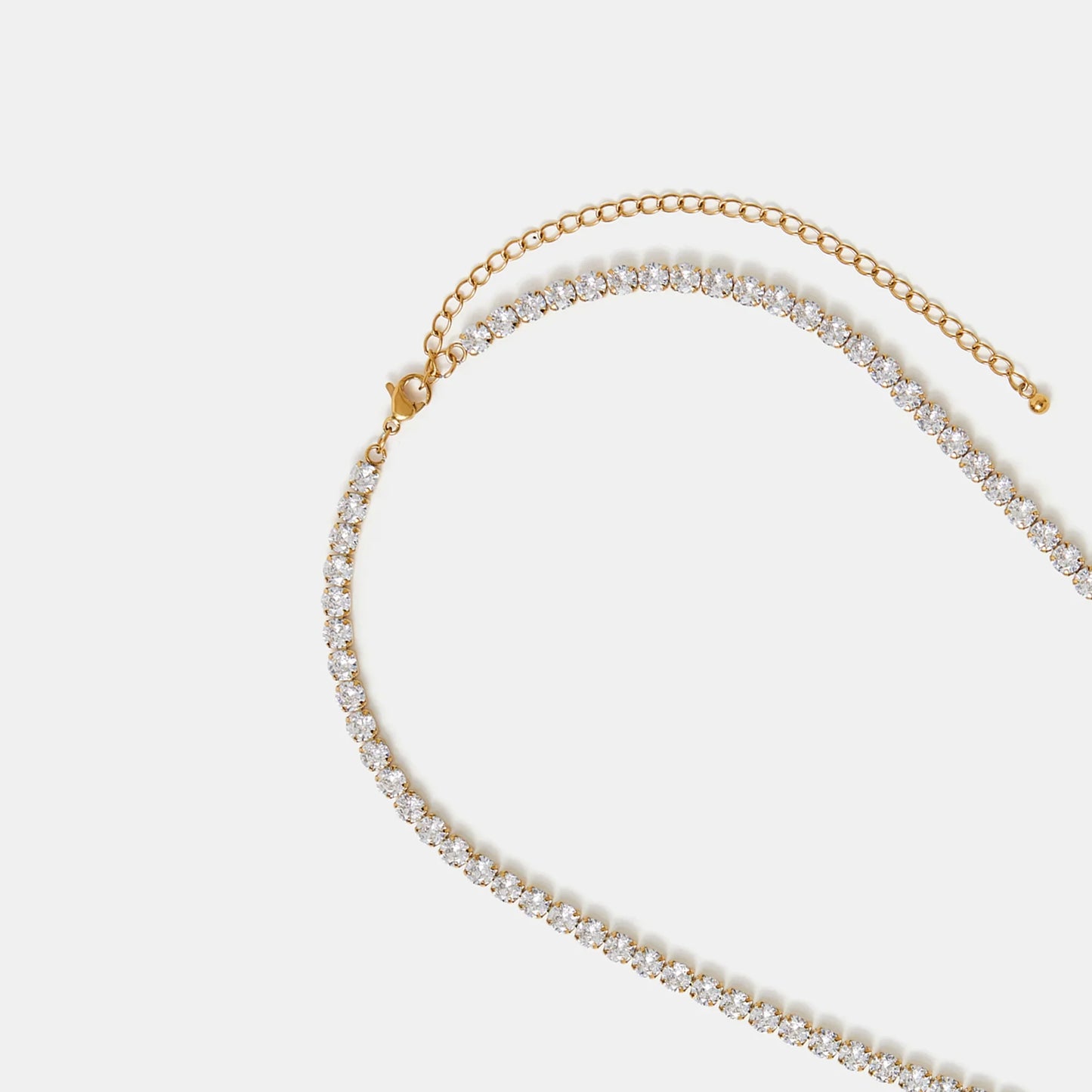 Waterproof Stainless Steel Tennis Necklace
