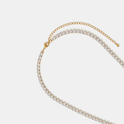Waterproof Stainless Steel Tennis Necklace