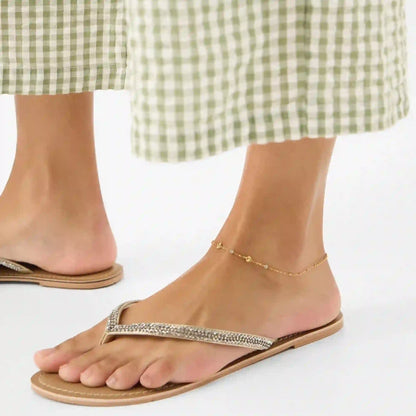 Waterproof Stainless Steel Clover Station Anklet
