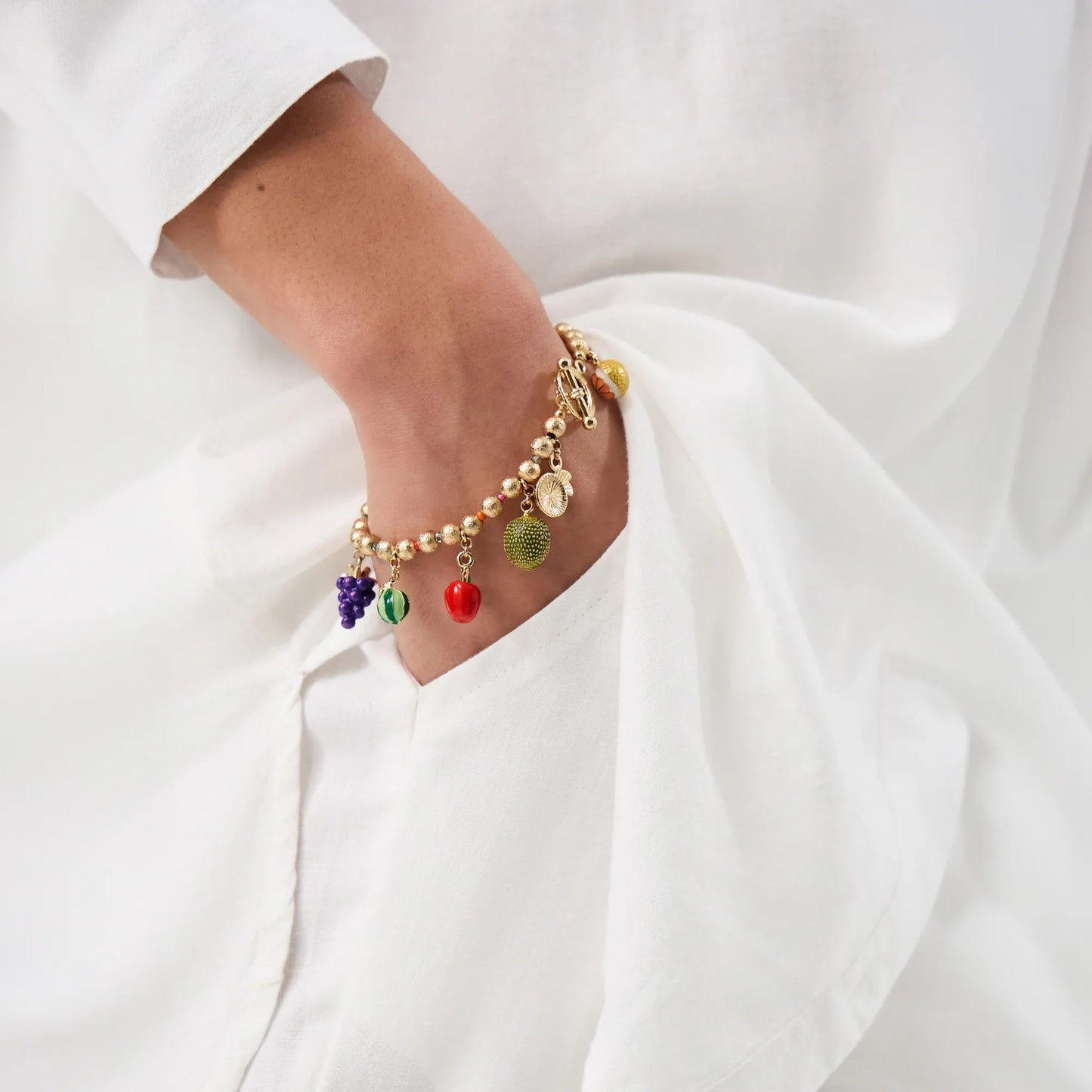 Fruit Salad Charm Bracelet