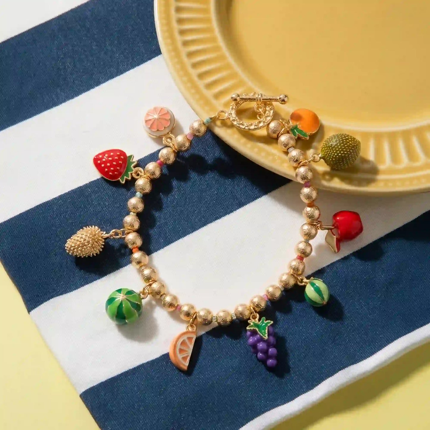 Fruit Salad Charm Bracelet