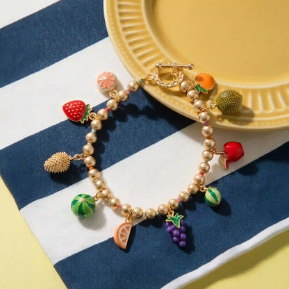 Fruit Salad Charm Bracelet
