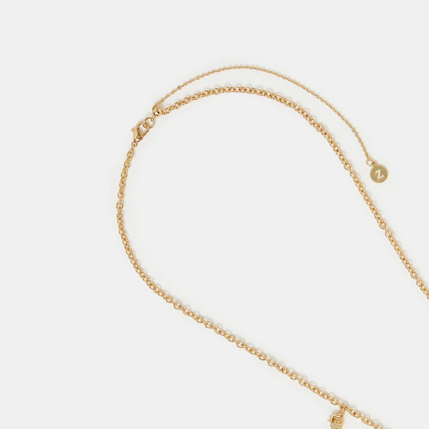14k Gold-Plated Ocean Charm Necklace