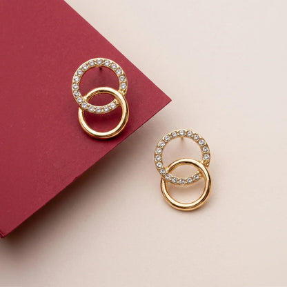 Infinity Pavé Stud Earrings