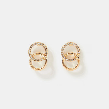 Infinity Pavé Stud Earrings