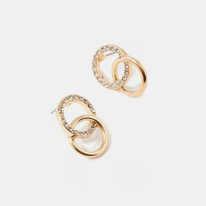 Infinity Pavé Stud Earrings