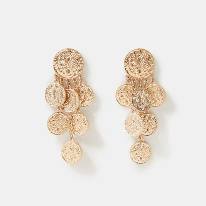 Statement Coin Drop Earrings