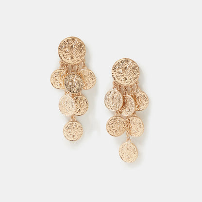 Statement Coin Drop Earrings