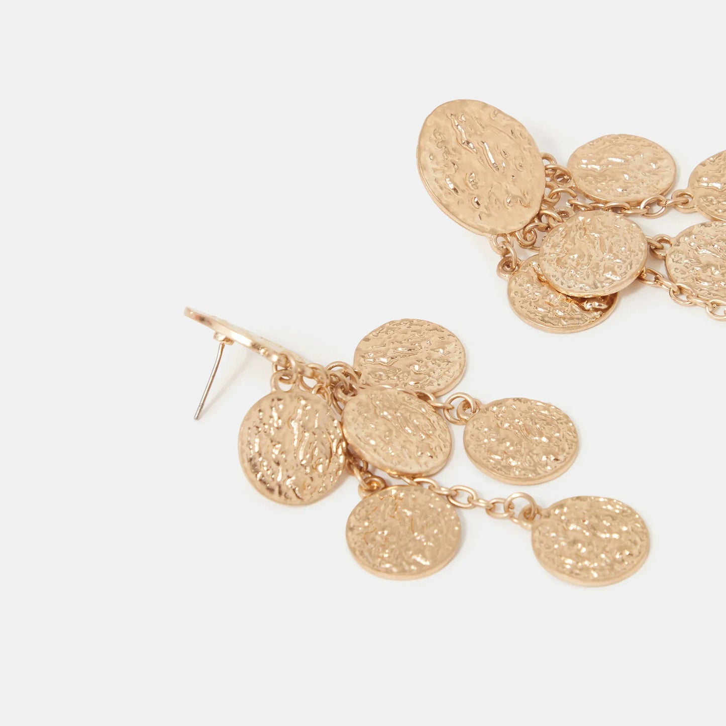 Statement Coin Drop Earrings