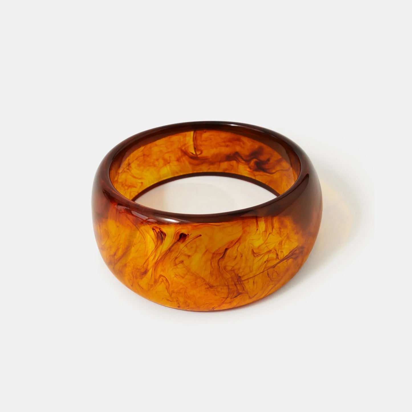 Chunky Resin Bangle Brown