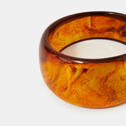 Chunky Resin Bangle Brown