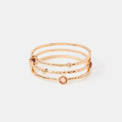 Gemstone Molten Bangle