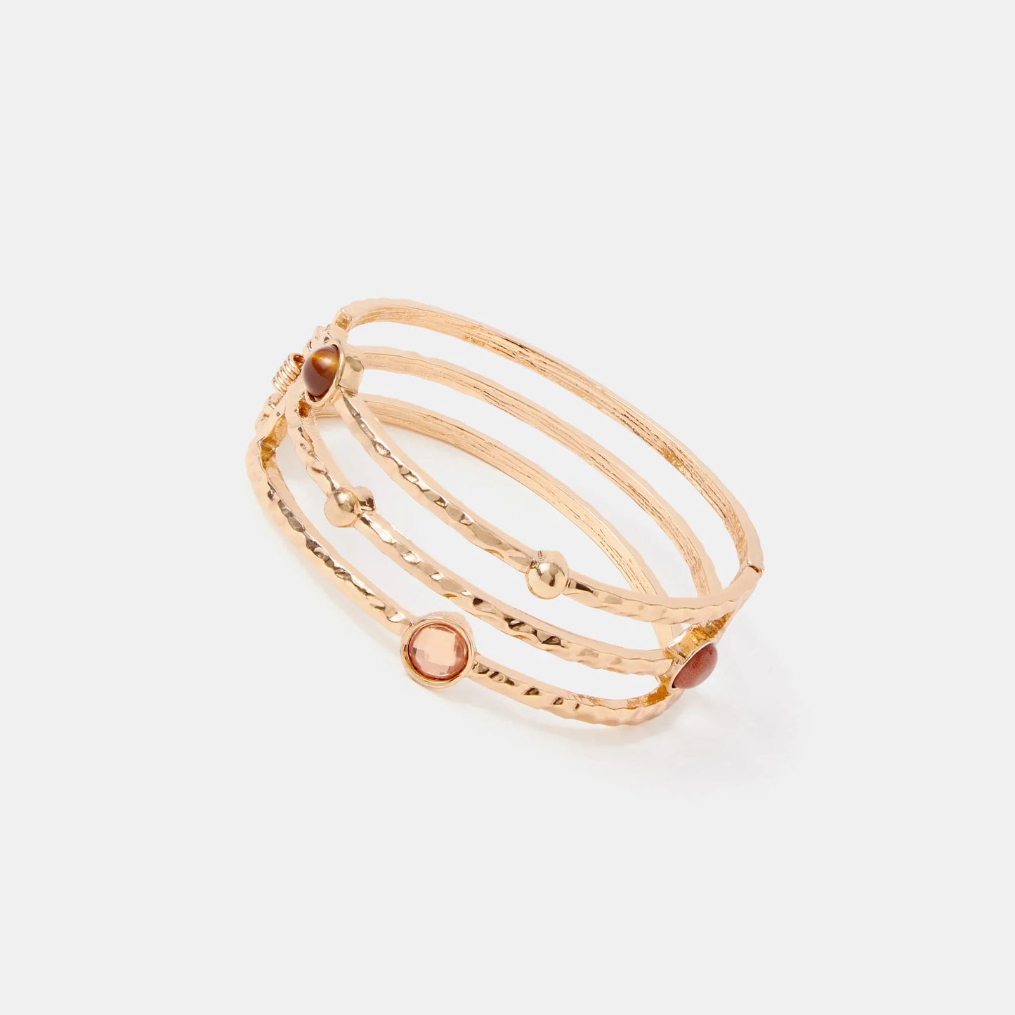 Gemstone Molten Bangle