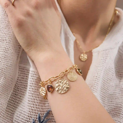 Coin Charm Bracelet