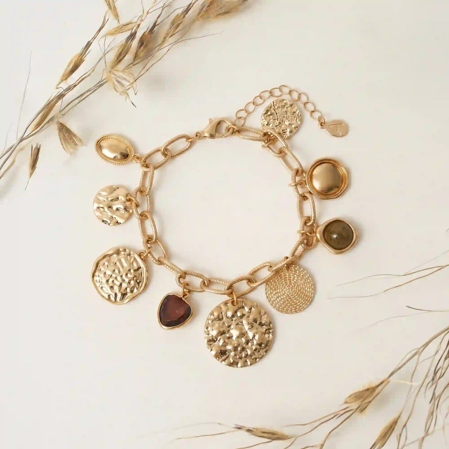 Coin Charm Bracelet