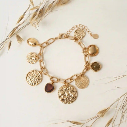 Coin Charm Bracelet