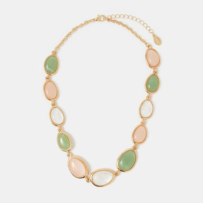 Mixed Stone Collar Necklace