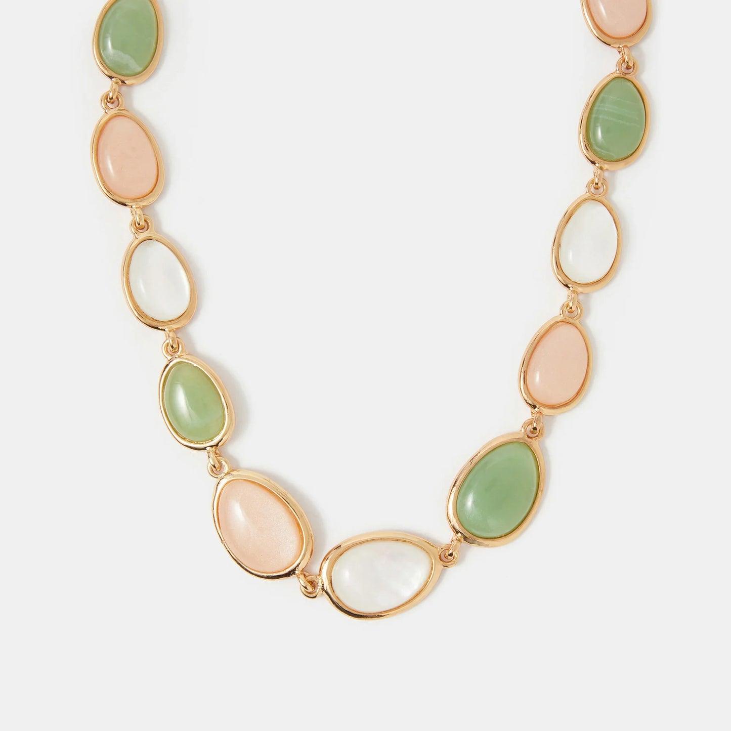 Mixed Stone Collar Necklace