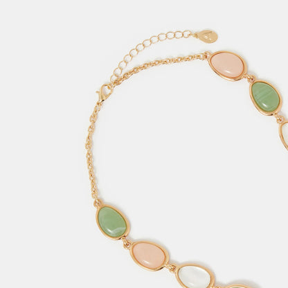 Mixed Stone Collar Necklace