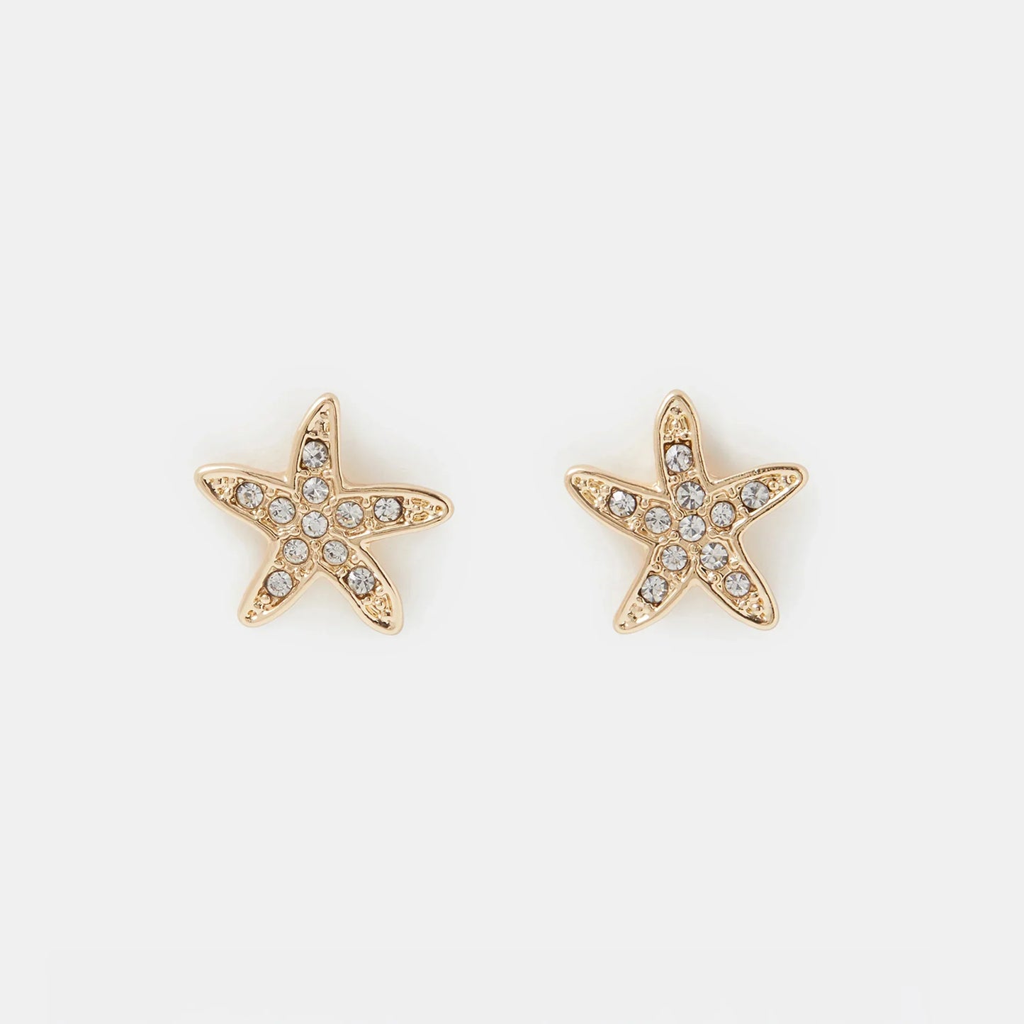 Starfish Stud Earrings Gold