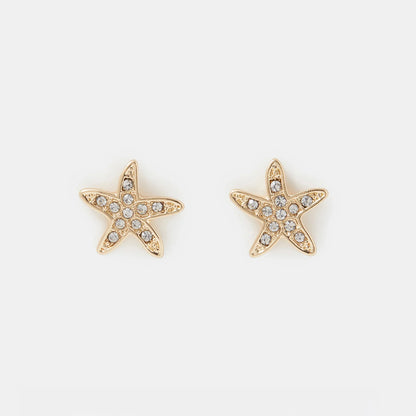 Starfish Stud Earrings Gold