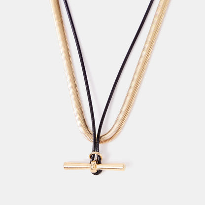 T-Bar Cord Necklaces Pack of 2