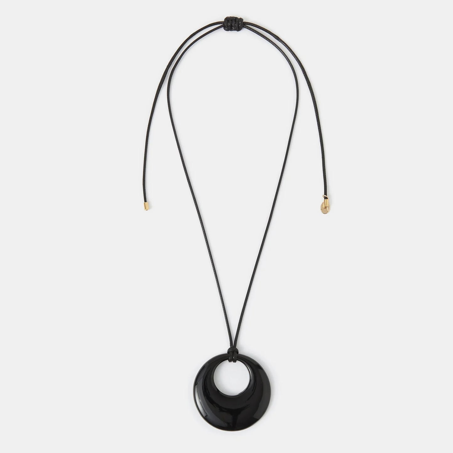 Disc Pendant Cord Necklace