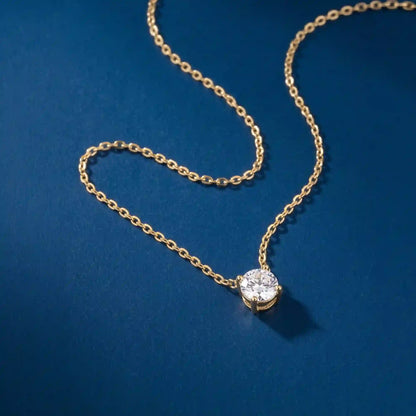 14k Gold-Plated Cubic Zirconia Pendant Necklace