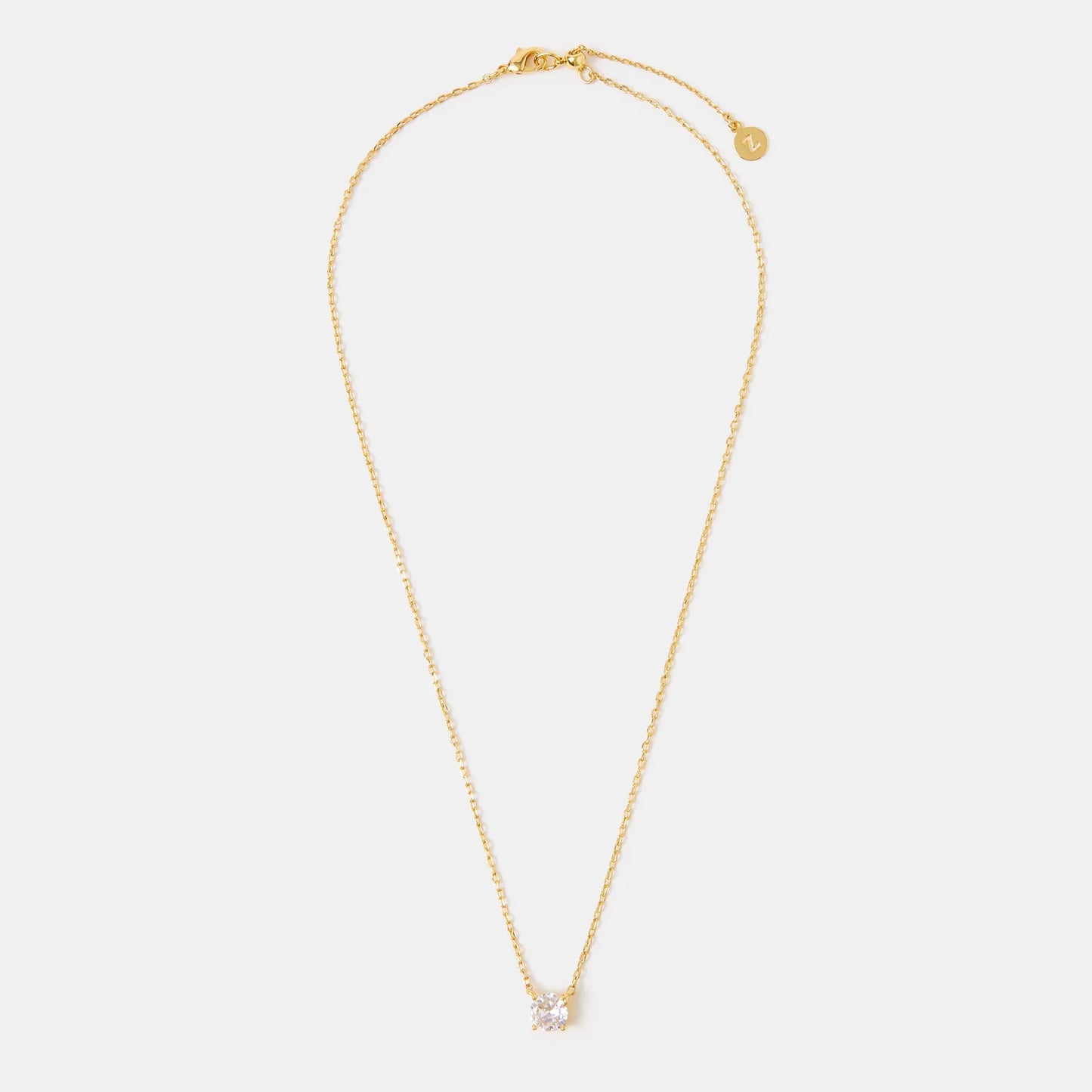 14k Gold-Plated Cubic Zirconia Pendant Necklace
