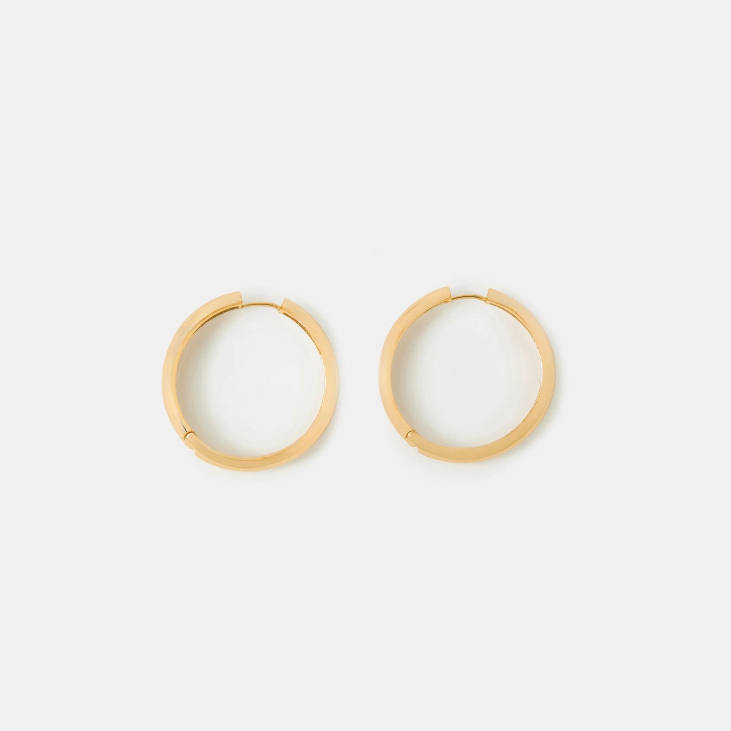 14k Gold-Plated Chunky Hoop Earrings