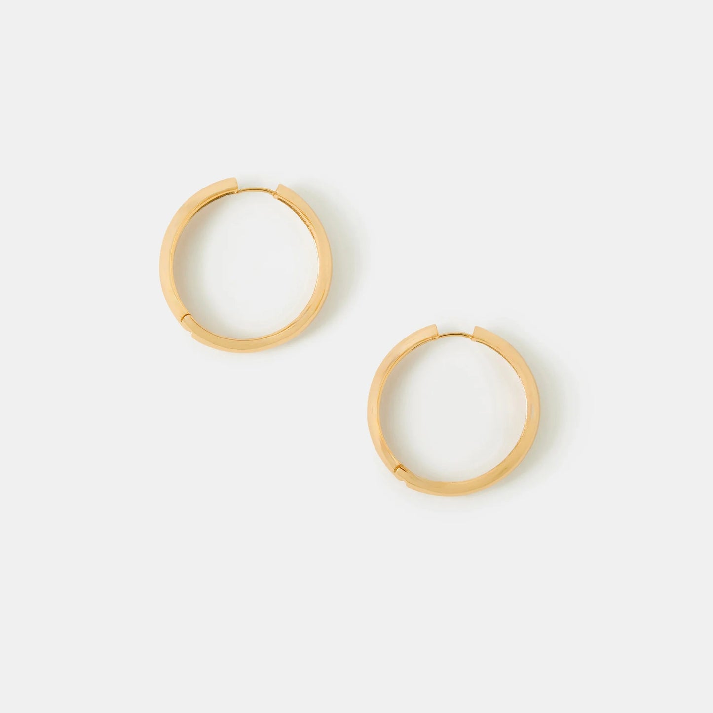 14k Gold-Plated Chunky Hoop Earrings