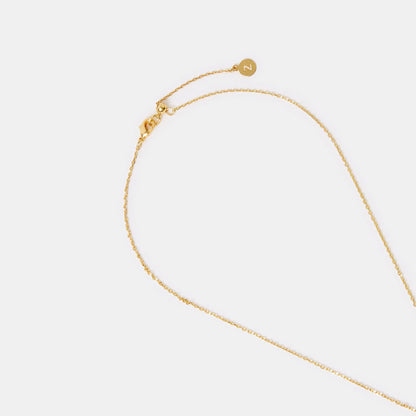 14k Gold-Plated Cloudy Quartz Pendant Necklace