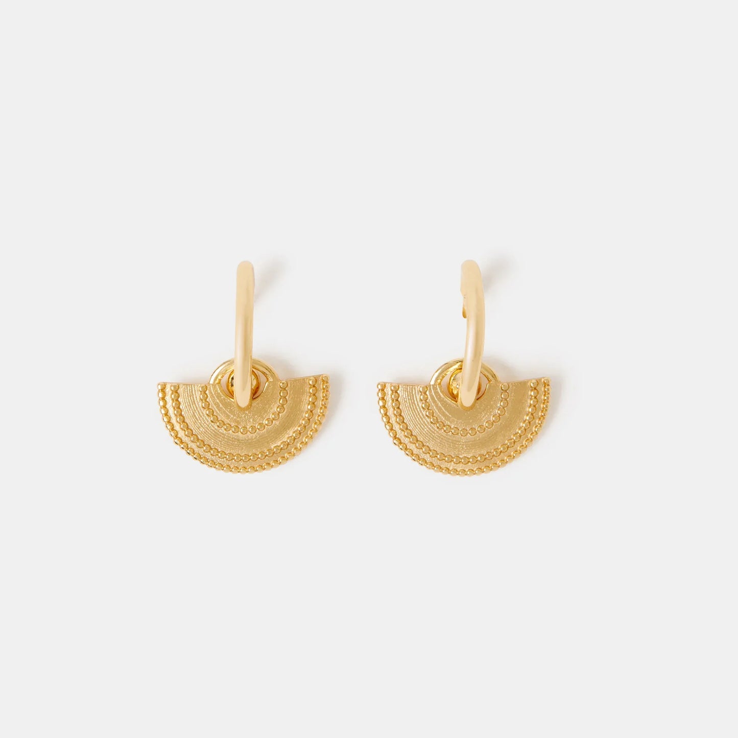 14k Gold-Plated Fan Drop Earrings